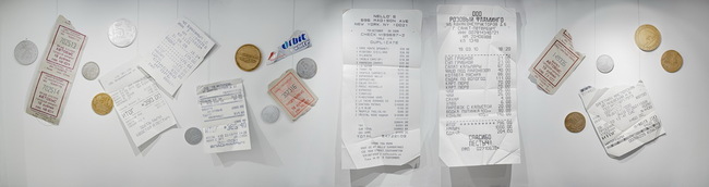 Чек Абрамовича из Инсталляции Мелочь По Карманам, Чек Игоря Пестова из инсталляции Мелочь по Карманам