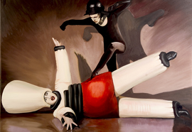 Olga_tobreluts_aprisoner_in_the_caucasus_2007_oil_on_canvas_110x140_cm